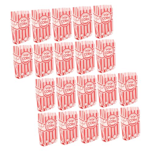 Amosfun 20St Popcorn-Verpackungsbeutel Popcorn-Boxen Masse Popcorntüten für Partys Popcorn-Kartons Papiertüten popcorn tasche snackbeutel Autos Cupcake Topper Dekorationen für Filmabende von Amosfun