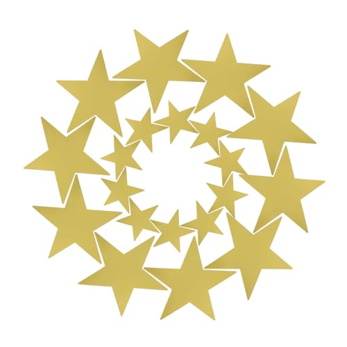 Amosfun 20st Pentagramm-dekoration Requisiten Der Partyszene Star-signaturtafel Partydekoration Mit Fünfzackigem Stern Party-signatur-sterne-ausschnitte Diy Liefert Papier Golden von Amosfun