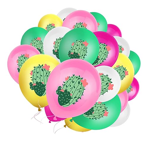 Amosfun 25st Kaktus Ballon Luau Dekorationsballons Für Hawaiianische Partys Partyballons Party-dekorationsballons Hawaii-themen Luftballons Hawaiianische Ballons Hochzeitsballons Emulsion von Amosfun