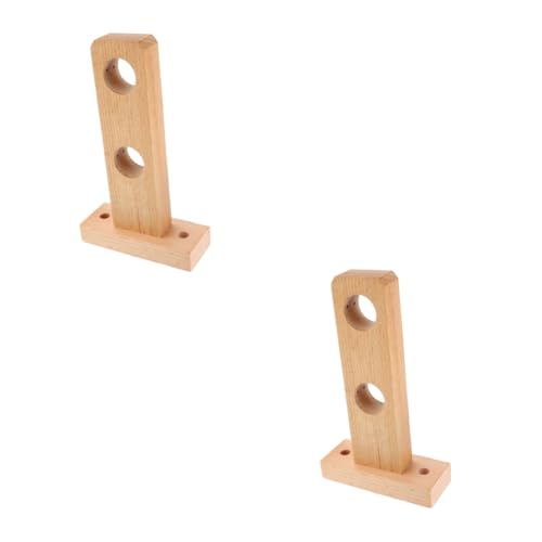 Amosfun 2St Römische Stangenhalterung Gardinenhaken Halterung für Badezimmervorhänge Deckenhaken Gardinenstange living room decoration duschvorhangstange Stangenende für Duschvorhang Holz von Amosfun