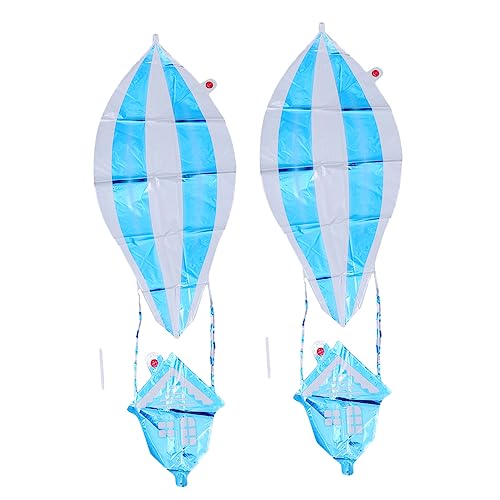 Amosfun 2st Ballon Düse Helium Pumpe Tragbar Tank Maschine Aufblasgerät Luft Größer Zylinder Steht Für Party Blue Aluminiumfolie von Amosfun