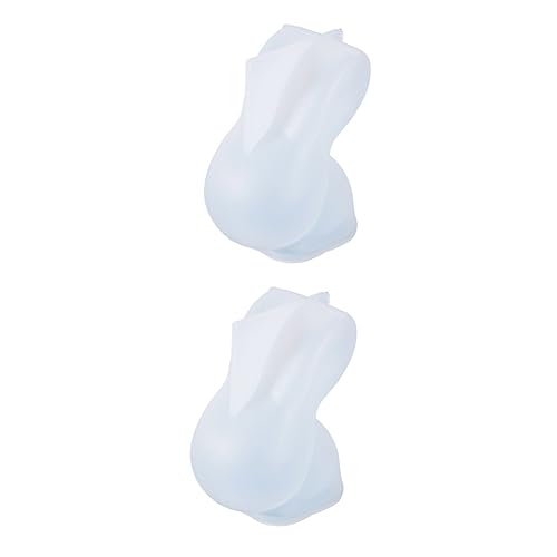 Amosfun 2st Kaninchen Silikonform Kaninchenseife Formen Aus Epoxidharz Silikonformen Für Harz Hasenmodelle Aus Silikon Tierformen Aus Silikon Harzguss Kieselgel Weiß Schokolade 3d Kerze von Amosfun