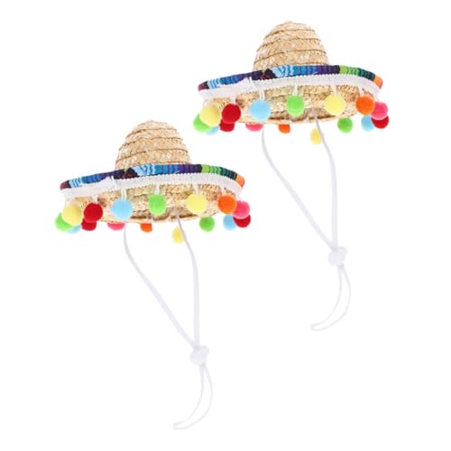 Amosfun 2st Kleiner Hut Mexikanischer Hut Sombrero Sombrero-partyhüte Sombrero-hüte Kostümhüte Für Party Karnevalshut Mexikanischer Partyhut Mexikanische Partyhüte Spanischer Hut Polyester von Amosfun