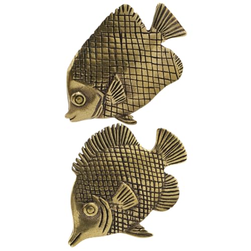 Amosfun 2st Miniatur-fischstatue Aqua Kleine Fischskulptur Vintage Fischfigur Halter Antike Fischstatue Fischglas Tank Mini-fischskulptur Glückstierstatue Fisch Figur Kupfer Light Brown Amosfun 2st Miniatur-fischstatue Aqua Kleine Fischskulptur Vintage Fischfigur Halter Antike Fischstatue Fischglas Tank Mini-fischskulptur Glückstierstatue Fisch Figur Kupfer Light Brown von Amosfun