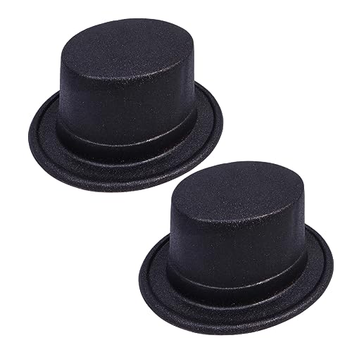 Amosfun 2st Partyhut Männer Fedora-hüte Herrenhüte Ausgestattet Party-kappe Herren-fedora Fruchthut Filzhüte Für Damen Hüte Für Männer Damen Hut Fedoras Für Männer Kostüm Hüte Black von Amosfun