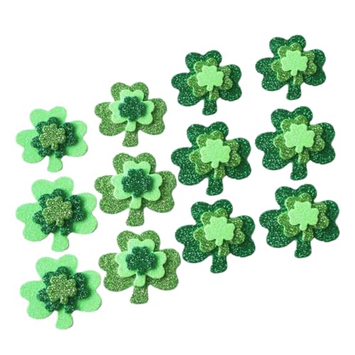 Amosfun 3 Klee-aufkleber Selbstklebende Aufkleber Zum St. Patrick's Day Kleeblattaufkleber Aufkleber Für Den St. Patrick's Day Kleeblatt-aufkleber Für Die Dekoration Klebstoffkleeblatt Eva von Amosfun