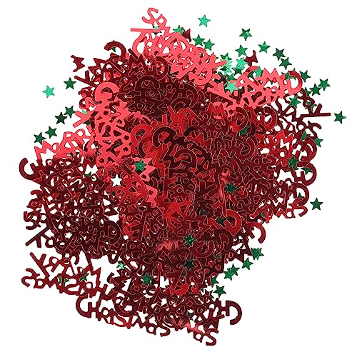 Amosfun 3 Packungen Weihnachtskonfetti Geschlecht Offenbaren Partyfreaks Konfetti-dekoration Party Konfetti Weihnachtsfeier Konfetti Plastik von Amosfun