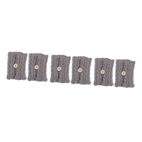 Amosfun 3 Sätze 3 Sets Wolle Gestrickte Becherhülle Getränkehülle Kaffeetassenhülle Trinkgeschirrzubehör Küchenzubehör Kaffeetassen Kaffeetasse Gestrickte Tasse Gemütliche 2 Stück * 3 von Amosfun