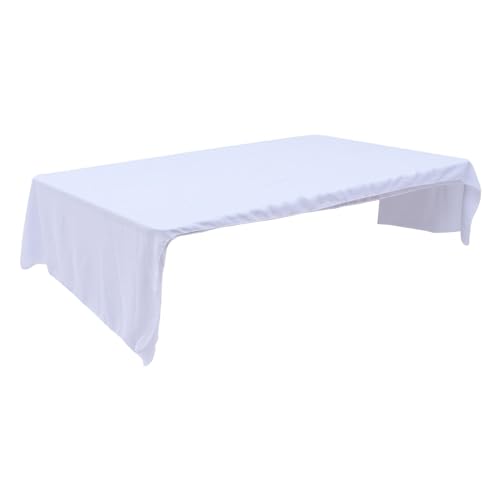 Amosfun 3 Sätze Chiffon-Tischdecke moderner Tischläufer langlebiger Tischschmuck Schleife Bänder tischdecken im landhausstil Ostern tischdecke klappbare Tischfahne Hochzeitstischdecke Weiß von Amosfun