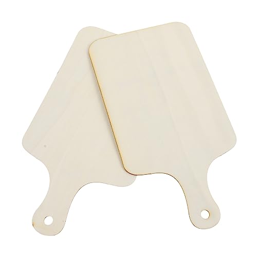 Amosfun 3 Sätze Diy Tablett Cutting Mat Zuschneidematte Tabelett Küchenbrett Mini-schneidebretter Unfertiges Schneidebrett Hackbrett Schneidebrett Zum Basteln Hölzern Brown 2 Stück * 3 von Amosfun