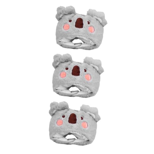 Amosfun 3 Stück Koala Stirnband Hut Tierkostüm Hut Kostümhüte Für Erwachsene Kostümzubehör Party Kostümhut Partygeschenk Lustiger Hut Cosplay Kopfbedeckung Partyhut Koala von Amosfun