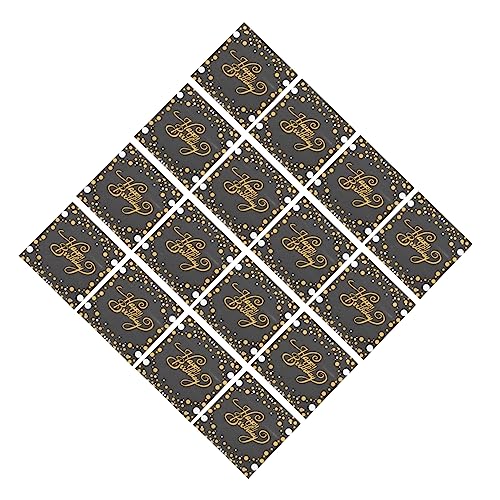 Amosfun 300 Stk Papierserviette party sachen party decoration Bedruckte Tischservietten Party-Serviettenverzierung dekorative Partyservietten Golddekor Partei Gewebe Tischdekoration Black von Amosfun