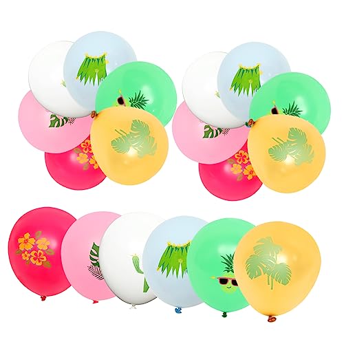 Amosfun 30St Kaktus Ballon Ballons am Strand Flamingo-Geburtstagsdekoration Hochzeitsballons Luftballons als Partydeko hawaii hawaiketten ballonie Abschluss Ballon Jubiläumsballon Emulsion von Amosfun