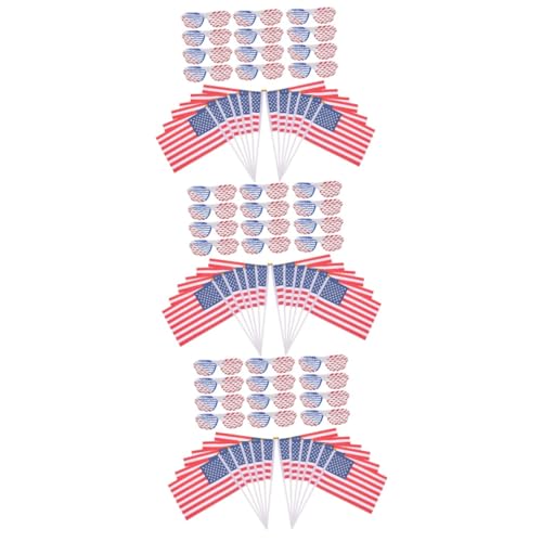 Amosfun 36 Sätze Brille Der Amerikanischen Flagge Patriotische Parteibevorzugung Patriotische Flagge Sonnenbrille Zum Gedenktag Patriotische Shutter-shading-sonnenbrille Plastik von Amosfun