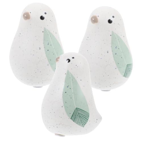 Amosfun 3st Wohndekoration Esstisch Mini-Vogel-Ornament Tv-ständer- Herzstück Tischdekoration Heimdekoration Gartenhaus Vogelfigur Wohnkultur Tierskulpturen Tischschmuck Green von Amosfun