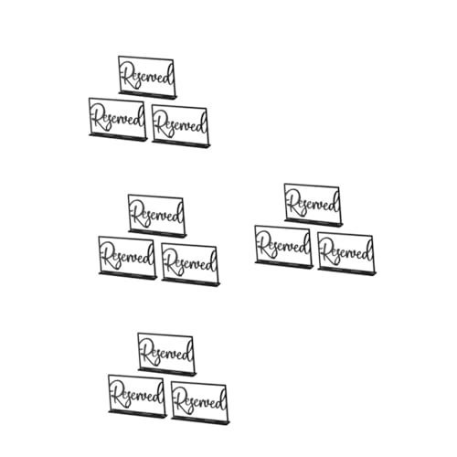 Amosfun 4 Sätze 4 Sets Reservierte Tischmarkierungsschilder Hochzeit Reserviertes Schild Tischnamensschilder Gäste Reserviertes Schild Reservierte Karten Für Sitzplätze Hochzeit 3 Stück * 4 von Amosfun