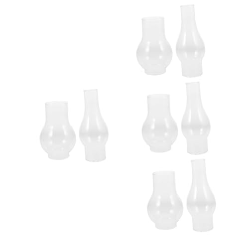 Amosfun 4 Sätze Zubehör Für Öllampenschirme Kugellampe Wachsschmelzbrenner Elektrisch Diffusoröle Kerzenwärmerlampe Fackel Wiederaufladbar Glühbirne Öllaterne Glas Transparent 2 Stück * 4 von Amosfun