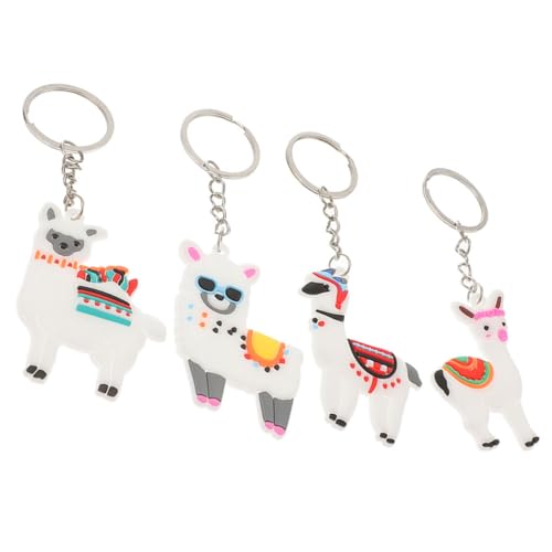 Amosfun 4 Stück Schlüsselanhänger geburtstagsdeko kindergeburtstags dekoration key chains schlüsselring dekoringe Gepäck Haken schwach Taschenanhänger Gastgeschenke für PVC von Amosfun