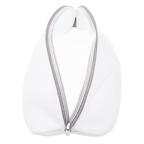 Amosfun 4 Stück Schuhpflegebeutel Wäschesäcke Waschsäcke Aus Netzstoff Wäschesack Bh-waschbeutel Für Die Wäsche Wäschenetz-mesh-waschbeutel Dessous-taschen Weiß Polyester von Amosfun