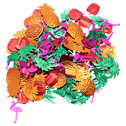 Amosfun 5 Packungen Hawaiianisches Konfetti Schwarzes Konfetti Party Luau-cupcake-topper Konfetti Für Ornamente Konfetti-dekoration Hawaiianische Konfetti-requisiten Konfetti Streuen Green von Amosfun