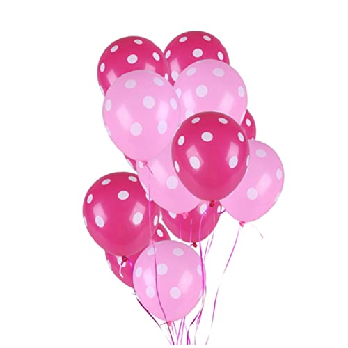 Amosfun 50 Stück 12 Zoll Gepunktete Latexballons Rosarot Und Rosa Für Hochzeit Geburtstag Und Partys Ideale Dekoration Für Feiern Babyparty Und Besondere Anlässe von Amosfun