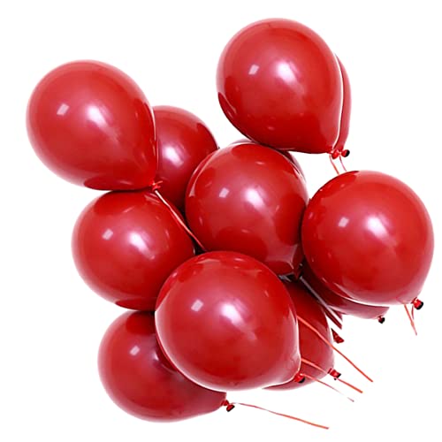 Amosfun 50 Stück Luftballons Für Zuhause Ornament Rote Dekorative Luftballons Für Partys Luftballons Für Hochzeitsfeiern Einzigartige Latexballons Emulsion von Amosfun