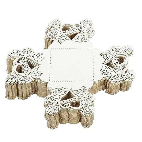 Amosfun 50 Stück Schokoladentablett Keksdosen Schokoladen-Trüffel-Wrapper Fruchtbecher Cupcake paketpapier wickelpapier Schokoladenverpackungstablett Schalen aus Schokoladenpapier Silver von Amosfun