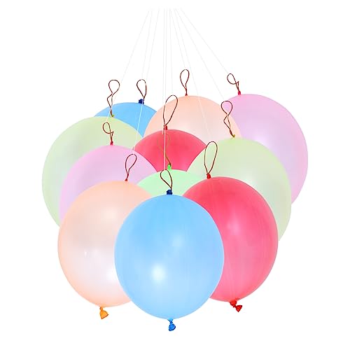 Amosfun 50 Stück den Ball klopfen Neon-Dekorationen Luftballons dekorieren aufblasbares Spielzeug kinderparty mitgebsel balloons ballongas kinder stanzen luftballons Schlagballon Emulsion von Amosfun