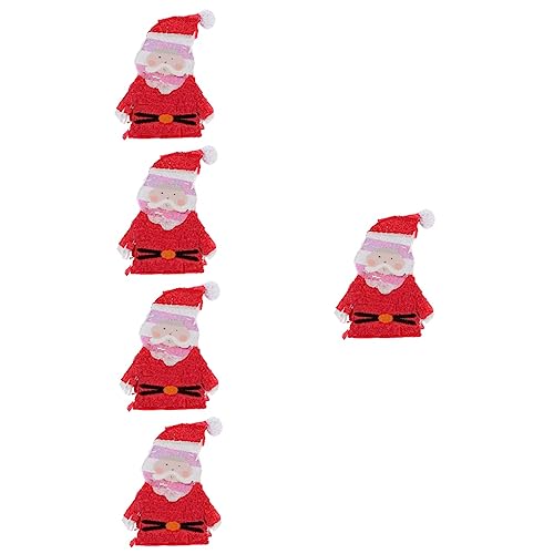 Amosfun 5St Weihnachtspinata draußen Kinderspielzeug Weihnachtsmann-Außendekorationen weihnachtsspielzeug kinder weihnachts party große Süßigkeiten Outdoor-Dekor Pinata-Hit-Spielzeug rot von Amosfun