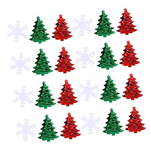 Amosfun 5er-pack Weihnachtsschnee-pailletten Weihnachtsdekoration Glitter Weihnachtsbaum Konfetti Weihnachtsbaum Konfetti Pailletten Konfetti Urlaub Weihnachtskonfetti Streut Plastik von Amosfun