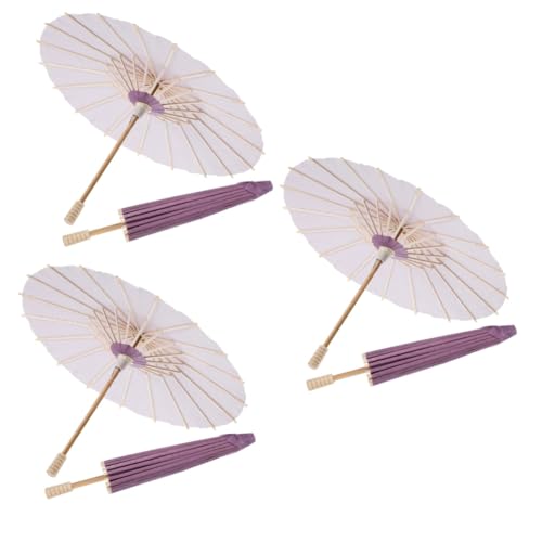 Amosfun 6 Stk Regenschirm aus leerem Papier Regenschirm tanzen Deko-Regenschirm hochzeitsdeko Regenschirme kinder selber machen lustige DIY Regenschirme Hanfu Fotografie Regenschirm von Amosfun