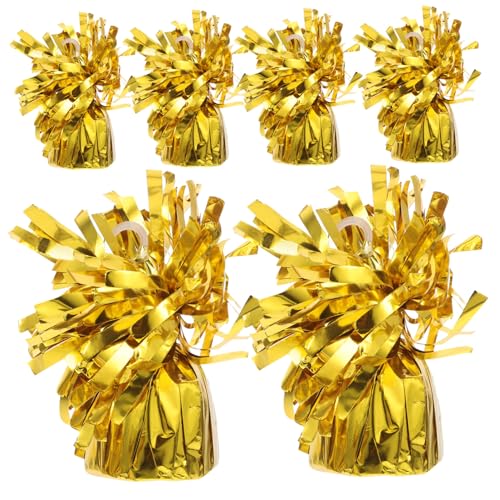 Amosfun 6St Ballongewicht ballon dekoration set gewichte für hochzeitsballons Gewichte für Partyballons Gewichte für Geburtstagsballons Partygeschenke Parteien liefern das Haustier Golden von Amosfun