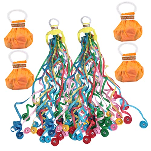 Amosfun 6St Handwerfende Bänder weihnachtsdeko dekoration weihnachten party accessoires weihnchtsdeko Silvesterparty Neonparty Zu Party-Streamer Luftschlangen für Hochzeitsüberwürfe Papier von Amosfun