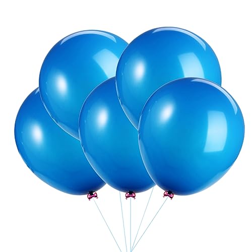 Amosfun 6er Pack Große Runde Latexballons Hellblau Für Hochzeiten Geburtstagsfeiern Und Shower Dekorationen Langlebige Dekorationsballons von Amosfun