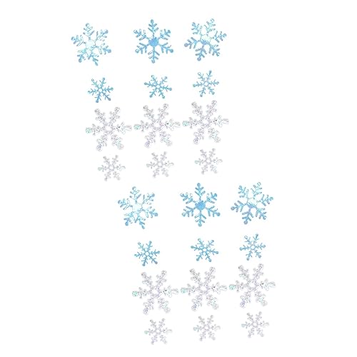 Amosfun 8 Packungen Schneeflocken-Konfetti Weihnachten hängende Schneeflocke glitzerndes Schneeflockenkonfetti winterdeko junggesellenabschied dekoration Weihnachtsschneeflocken von Amosfun