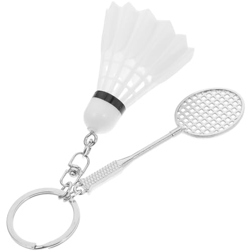 Amosfun Badminton-schlüsselanhänger, Legierungs-schlüsselanhänger, Badminton-schlüsseldekorationen, Schlüsselzubehör, Badminton-hänge-schlüsselanhänger, Kreative Schlüsselanhänger, von Amosfun