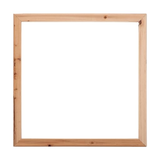 Amosfun Bilderrahmen für mehrere leer Kunst malen kreativrahmen canvas frame bilderreahmen Ölgemälde Rahmen Geschenkidee Fotorahmen selber machen Holz-Öl-Zeichnungsrahmen Brown von Amosfun