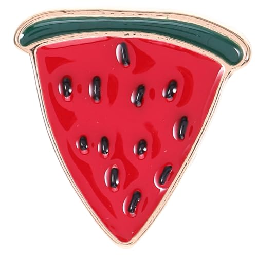 Amosfun Brosche Kleiderabzeichen-Stift Schal Cardigan Clips Rucksacknadel Schmuck Wassermelone Anstecknadel Süße Wassermelone Anstecknadel Schalklammern Frauen kleiden Clips Zinklegierung von Amosfun