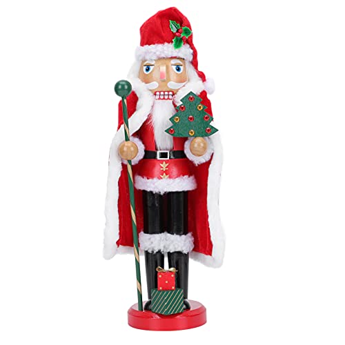 Abaodam Deko Nussknacker Figur Weihnachten Nussknacker Soldat Puppe Weihnachtsmann Holzfigur Dekofigur Weihnachtsverzierung Weihnachtsdeko Geschenkidee f¨¹r Kamin Tisch Weihnachten Urlaub Deko von Amosfun