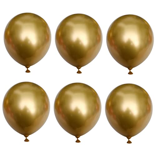 Amosfun Dicke Goldene Latexballons Metallic Deko Ballons Für Geburtstagsfeiern Hochzeiten Babypartys Und Festlichkeiten Partybedarf Und Dekoration von Amosfun