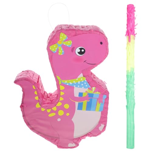 Amosfun Dinosaurier-Pinata Mit Fledermausstab 3D-Dinosaurier-Pinata Geburtstagsparty-Dekoration Dino Mit Gefülltes Spielzeug Cinco De Mayo-Pinata Für Geburtstagsparty von Amosfun