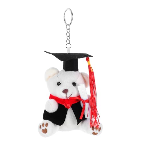 Amosfun Dr. Bear Keychain Geschmückter Bär Zum Abschluss Diplom-bär Bär Der Abschlusssaison Abschluss Stofftiere Schöner Bären-schlüsselanhänger Abschlusstiere Kleiner Abschlussbär von Amosfun