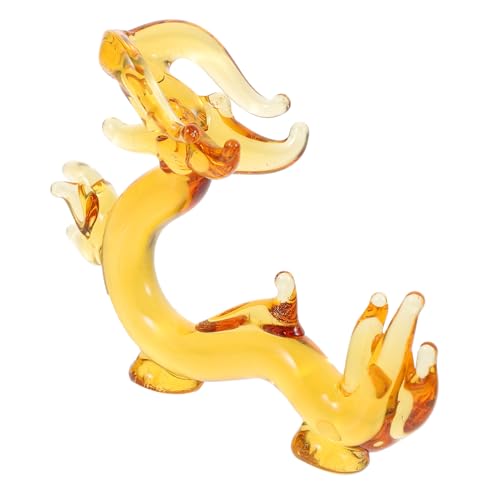 Amosfun Drachen Ornament Geschenkartikel Drachen Plüsch Chakra Figuren Rosa Raumdekoration Drachen Super Kuchenaufsatz Bonsai Rosa Drachen Drachenmeister Regal von Amosfun