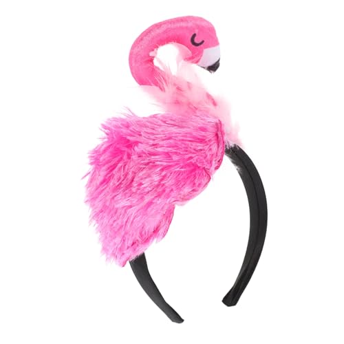 Amosfun Flamingo Stirnband Partyhut Stirnband Flamingos Tier Stirnbänder Tiere Cartoon Stirnband Sommerparty Stirnband Flamingo Haarband Rosa Flamingo Halloween Stirnband Rosig von Amosfun