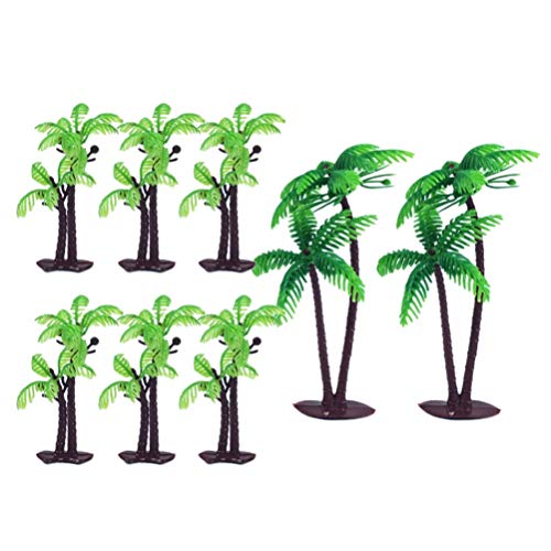 Amosfun Green Palm Tree Cupcake Topper Cake Topper Party Festival für Kuchendekorationen 8 STÜCKE von Amosfun