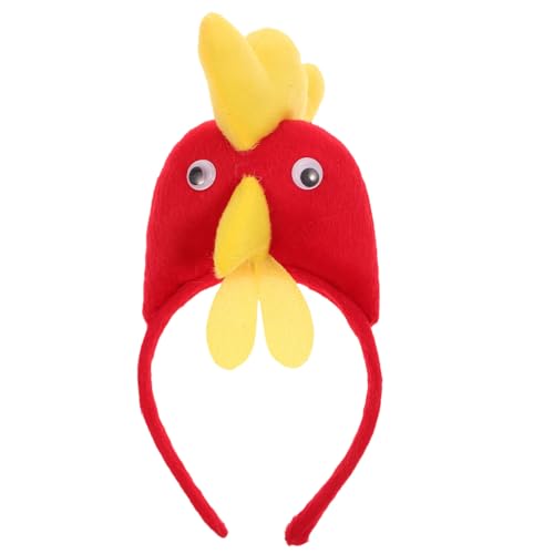 Amosfun Hahn Hut Ostern Huhn Stirnband Plüschtier Stirnband Roter Hahn Haarband Kopfschmuck Haarschmuck Für Ostern Maskerade Party Kostüm Leistung von Amosfun