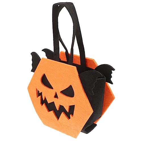 Amosfun Halloween-süßigkeitsbeutel Halloween-beutel Party-leckerli-tasche Halloween-goodie-bags Tragetaschen Für Kinder Geschenkbeutel Goodie-bags Für Kinder Süßigkeitenbeutel Vlies Orange von Amosfun