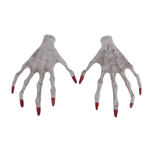 Amosfun Hexe Hände Halloween dekorative Requisiten Skelett Ghost Hand Hexe Hand Form Spielzeug Monster Hände realistische Kunststoff Skelett Hände für Halloween Party Dekoration Amosfun Hexe Hände Halloween dekorative Requisiten Skelett Ghost Hand Hexe Hand Form Spielzeug Monster Hände realistische Kunststoff Skelett Hände für Halloween Party Dekoration von Amosfun