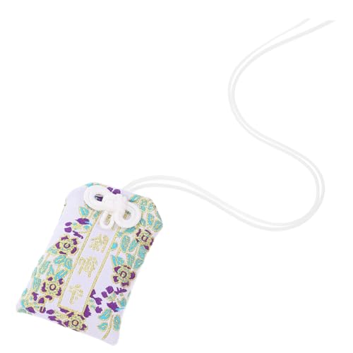 Amosfun Japanische Segenstasche, Japanischer Stil, Glückstasche, Tasche, DIY Omamori-anhänger, Auto-rückspiegel-Ornament, Charme-Ornament von Amosfun