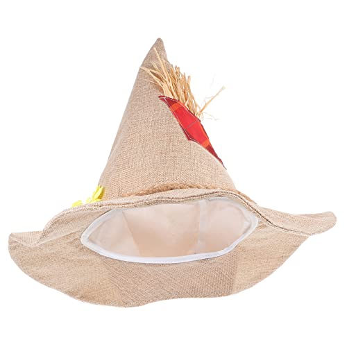 Amosfun Jute-hut Hexenhut Für Damen Party-hexenhut Coole Hexenhüte Halloween-foto-requisite Partyhüte Für Kinder Ausgefallene Hüte Hexenkostüm Kind Halloween-hut Hexenhutverzierung Leinen- von Amosfun